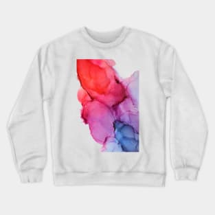 Bleeding Rainbow Blend - Alcohol Ink Painting Crewneck Sweatshirt